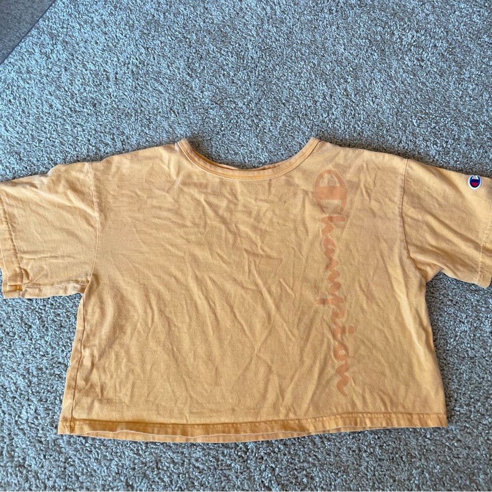 Champion Women's Crop Top in Light Orange